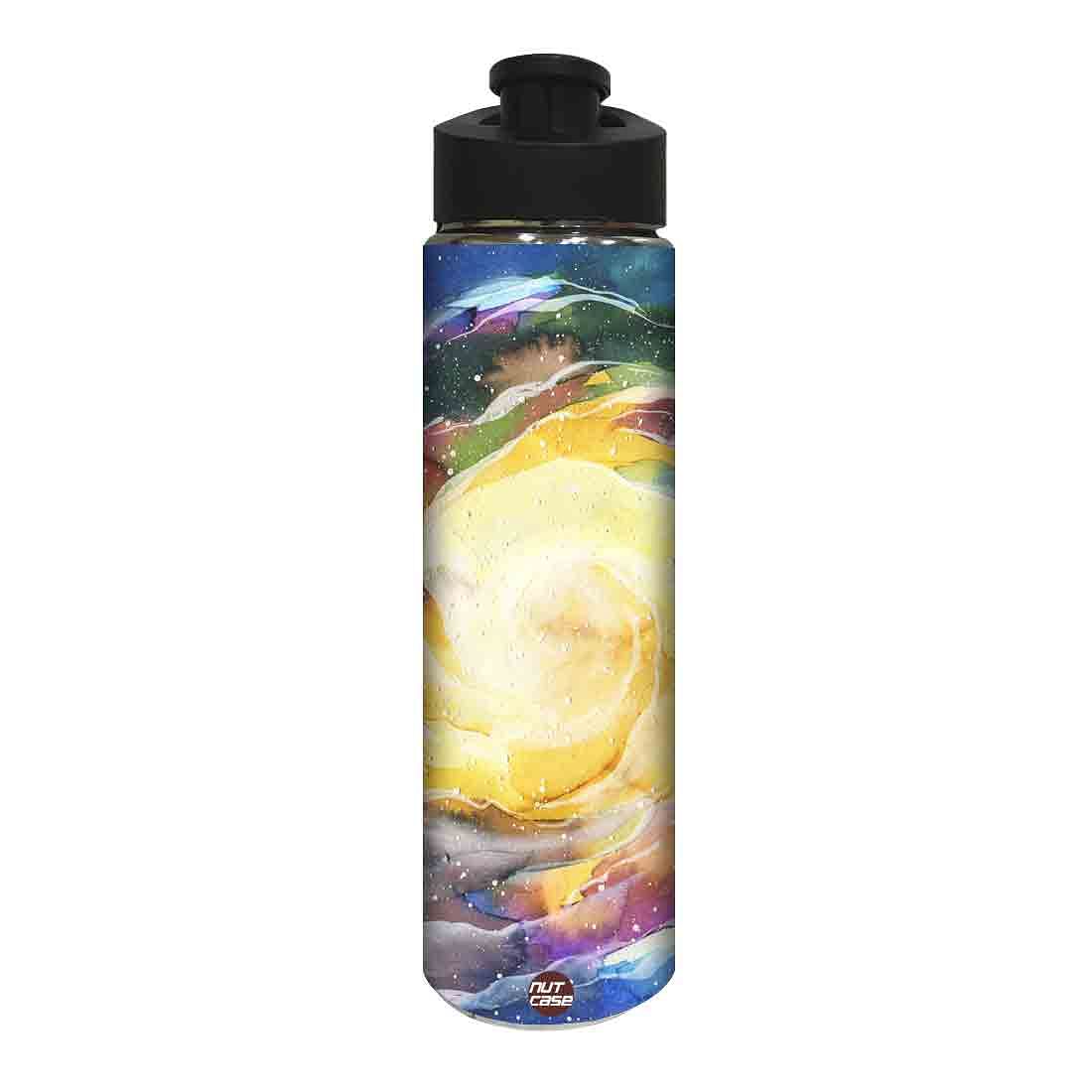Stainless Steel Sipper Bottle - Space Yellow Watercolor