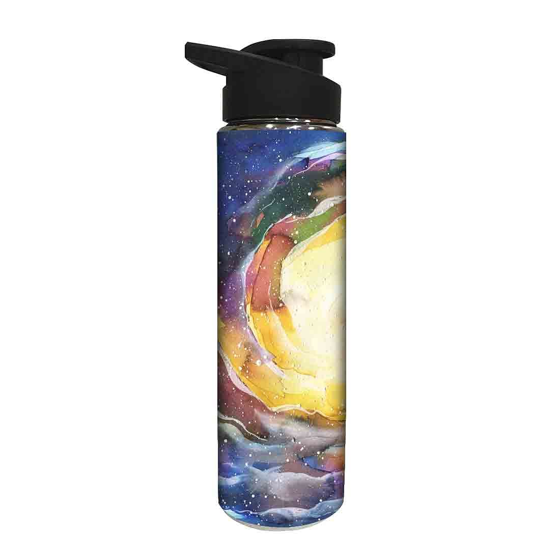 Stainless Steel Sipper Bottle - Space Yellow Watercolor - Image 2
