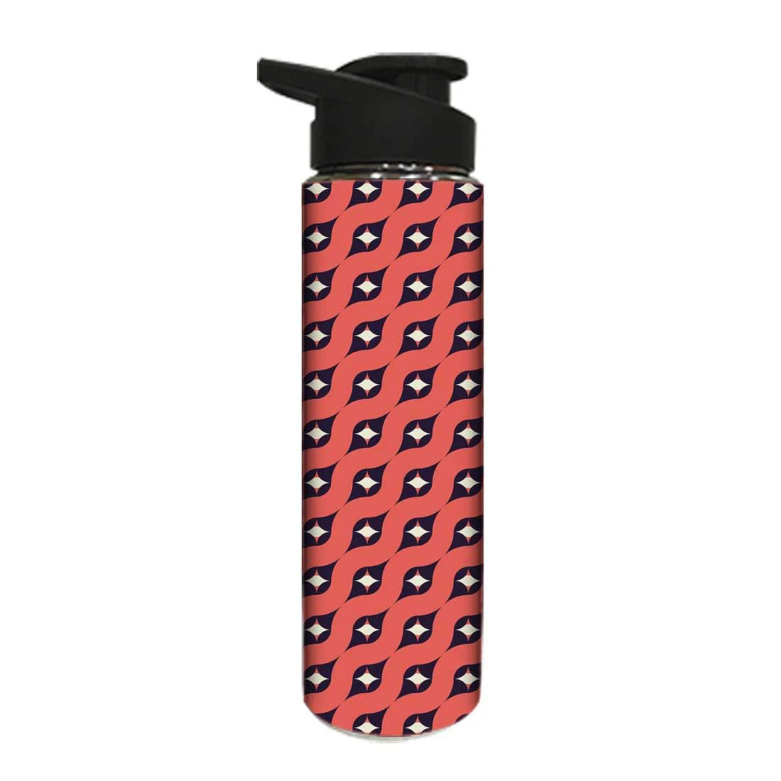 Designer Stainless Steel Sipper Bottle - Peach Retro Collection - Image 2