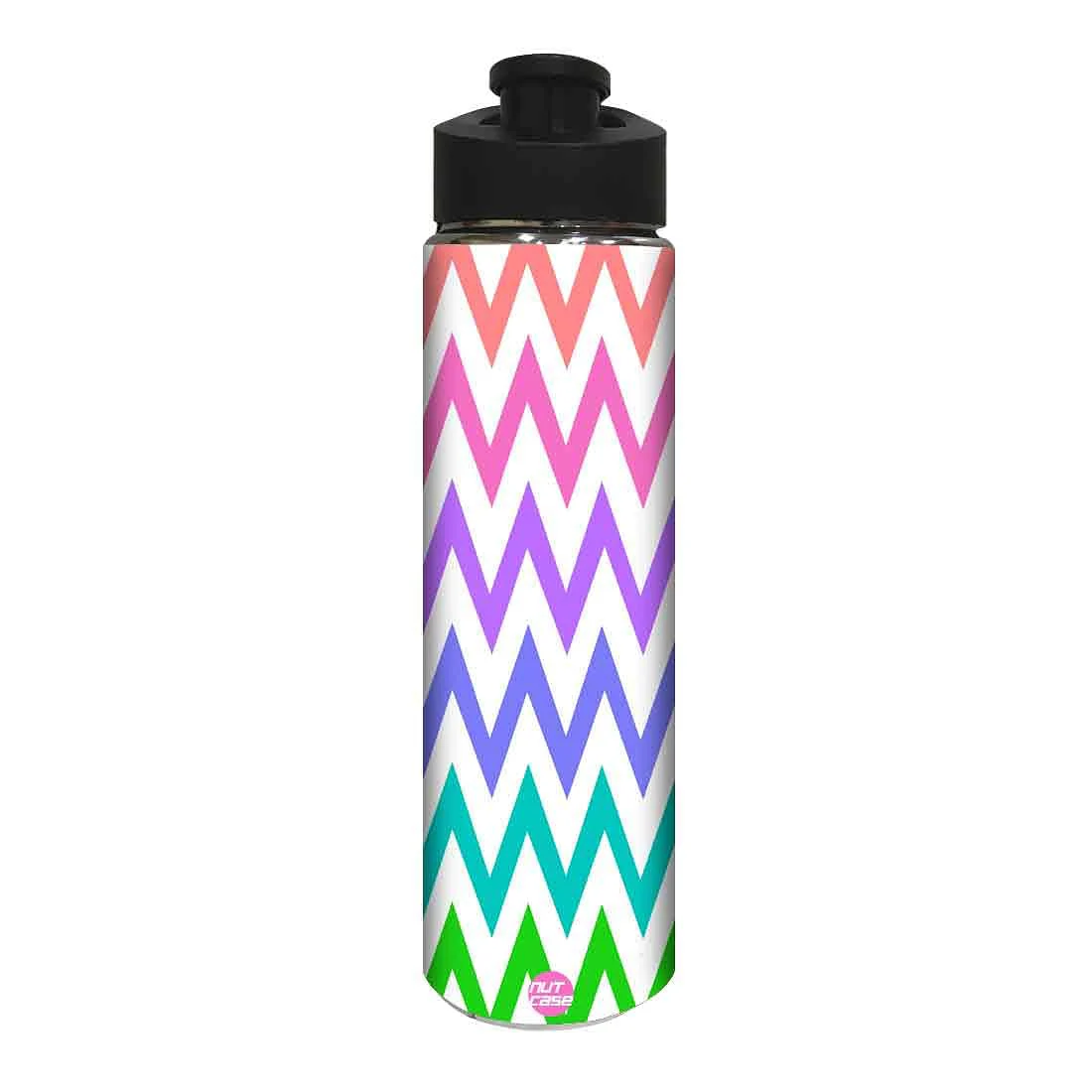 Designer Stainless Steel Water Bottle - Multicolor Strips