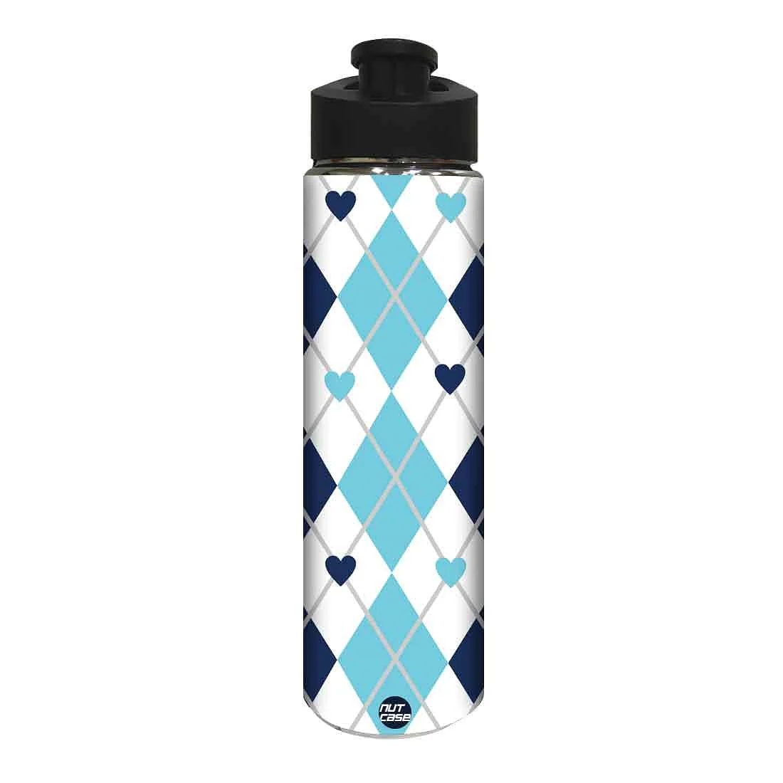 Designer Sipper Bottle for Kids - Blue Heart