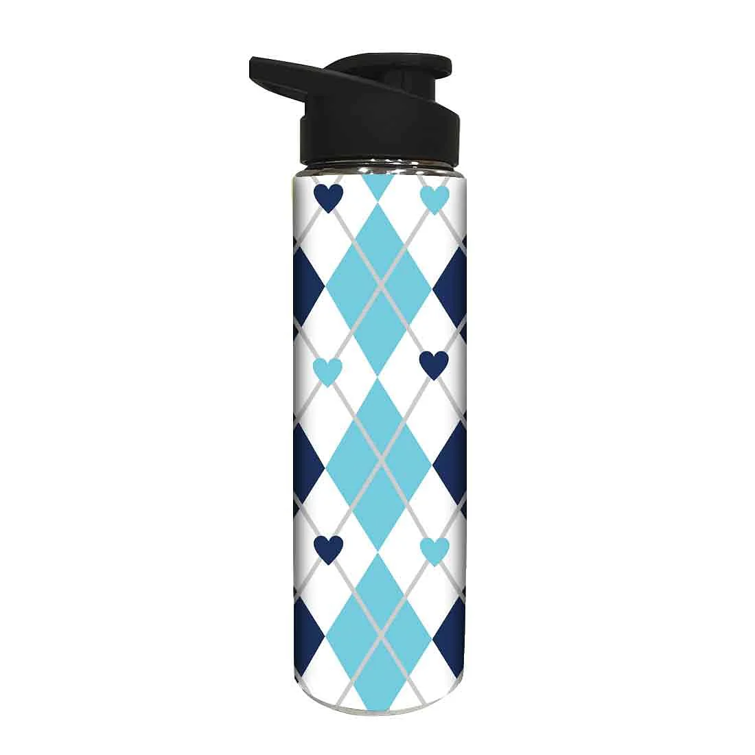 Designer Sipper Bottle for Kids - Blue Heart - Image 2