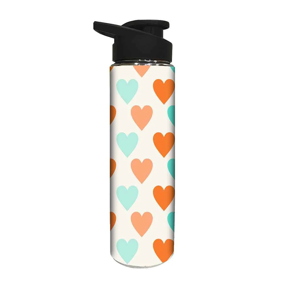 Designer Stainless Steel Water Bottle - Heart - Image 2