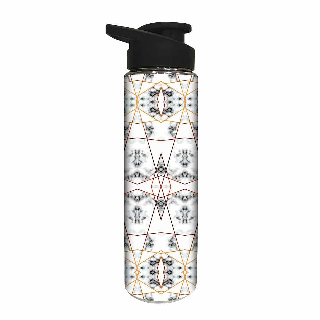 Stainless Steel Water Bottle - Black and White Marble - Image 2