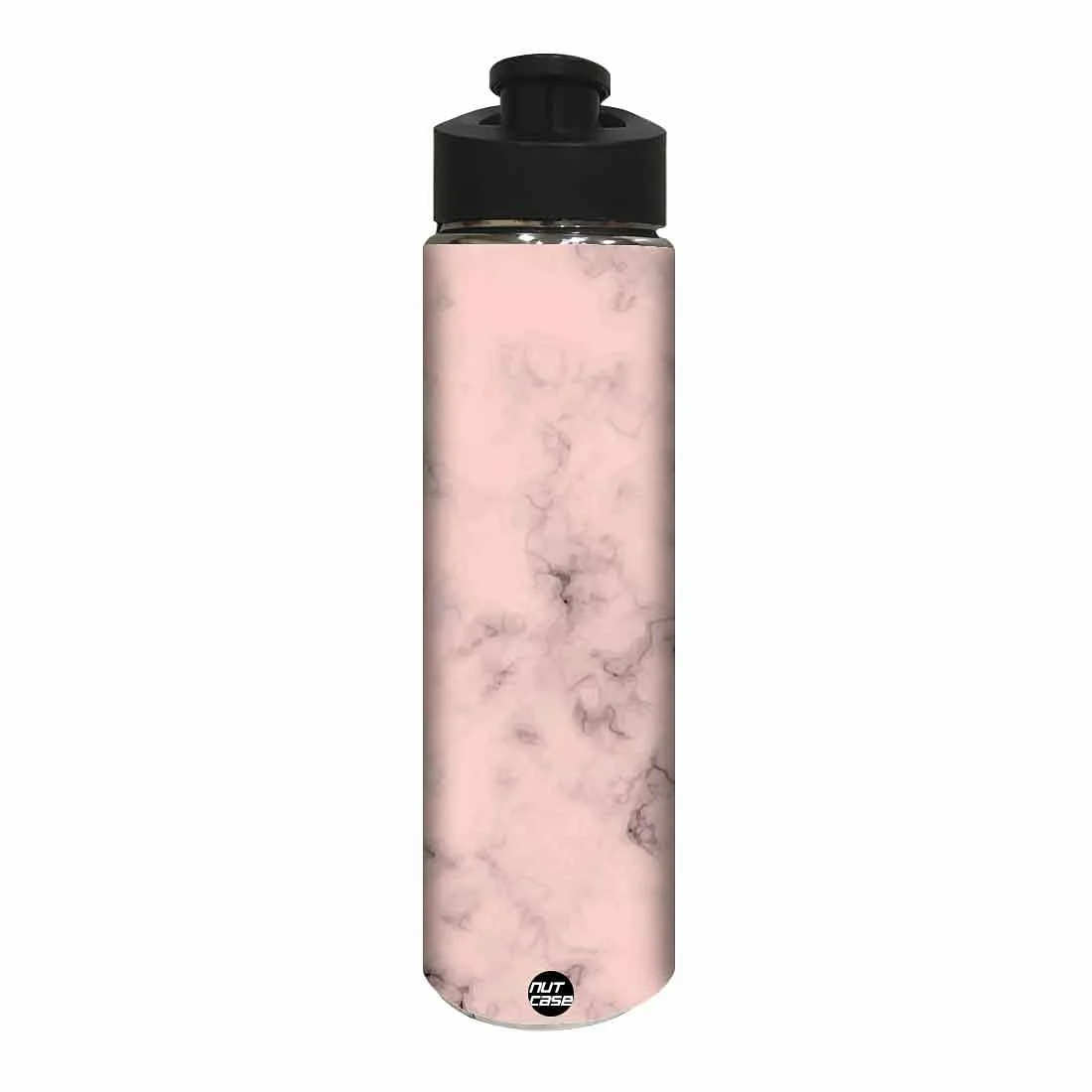 Water Bottle for Kids - Peach Color Designer Marble