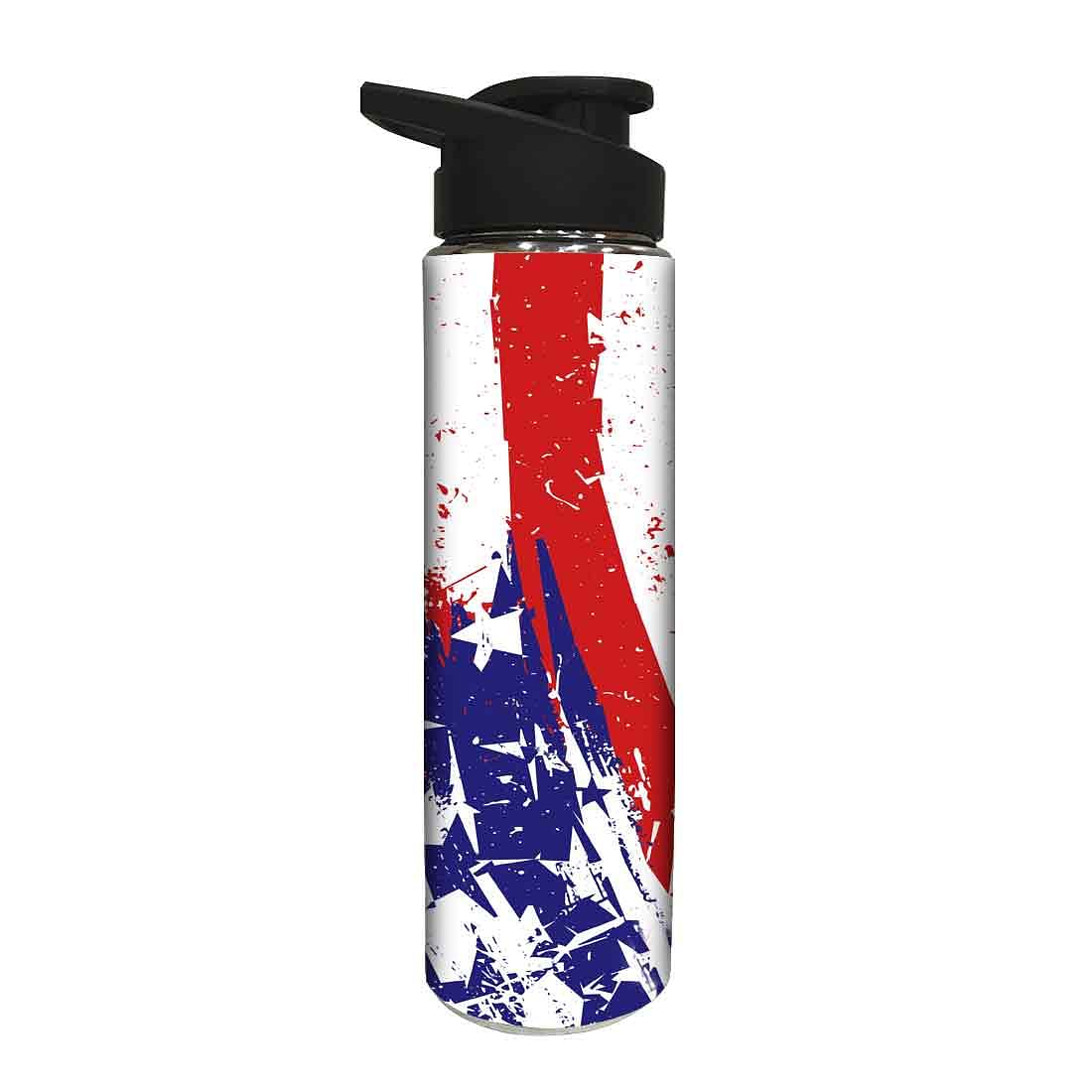 Stainless Steel Sipper Bottle - Blue and Red - Image 2