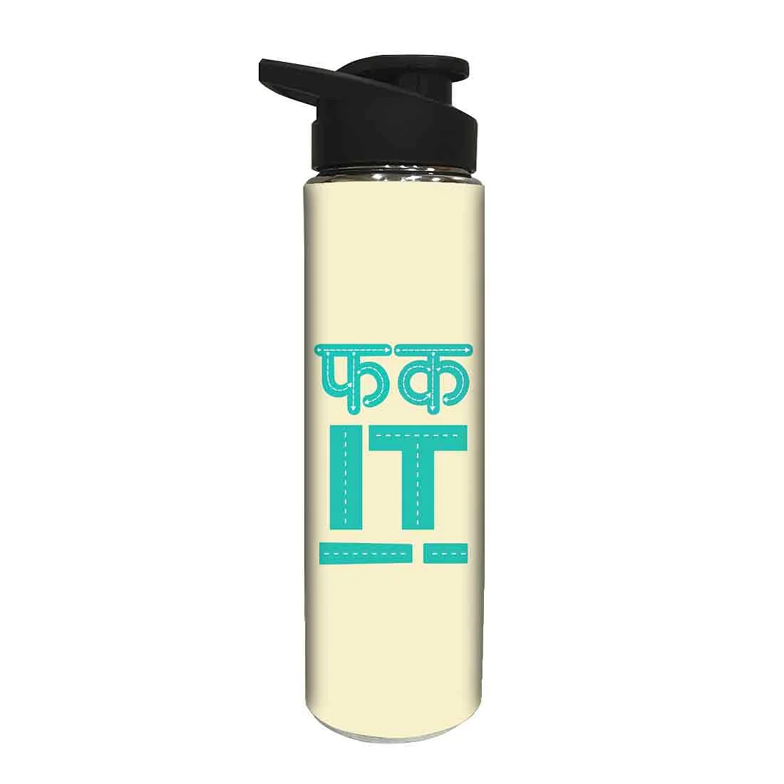 Designer Stainless Steel Sipper Bottle - Fuck It - Image 2