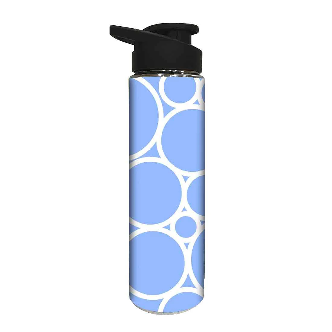 Steel Birthday Return Gifts Small Water Bottle - White Circle - Image 2