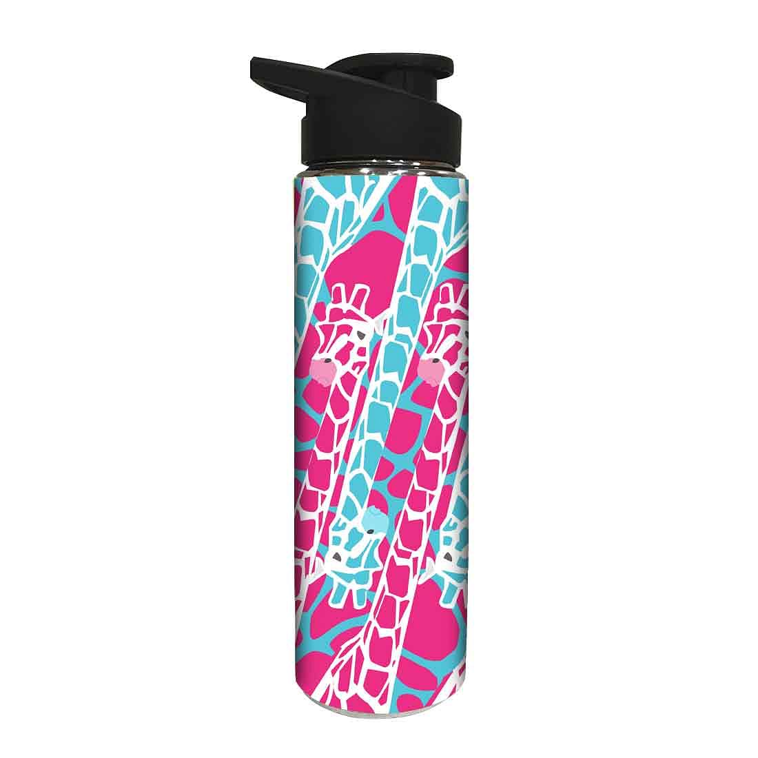Designer Stainless Steel Water Bottle - Giraffe - Image 2