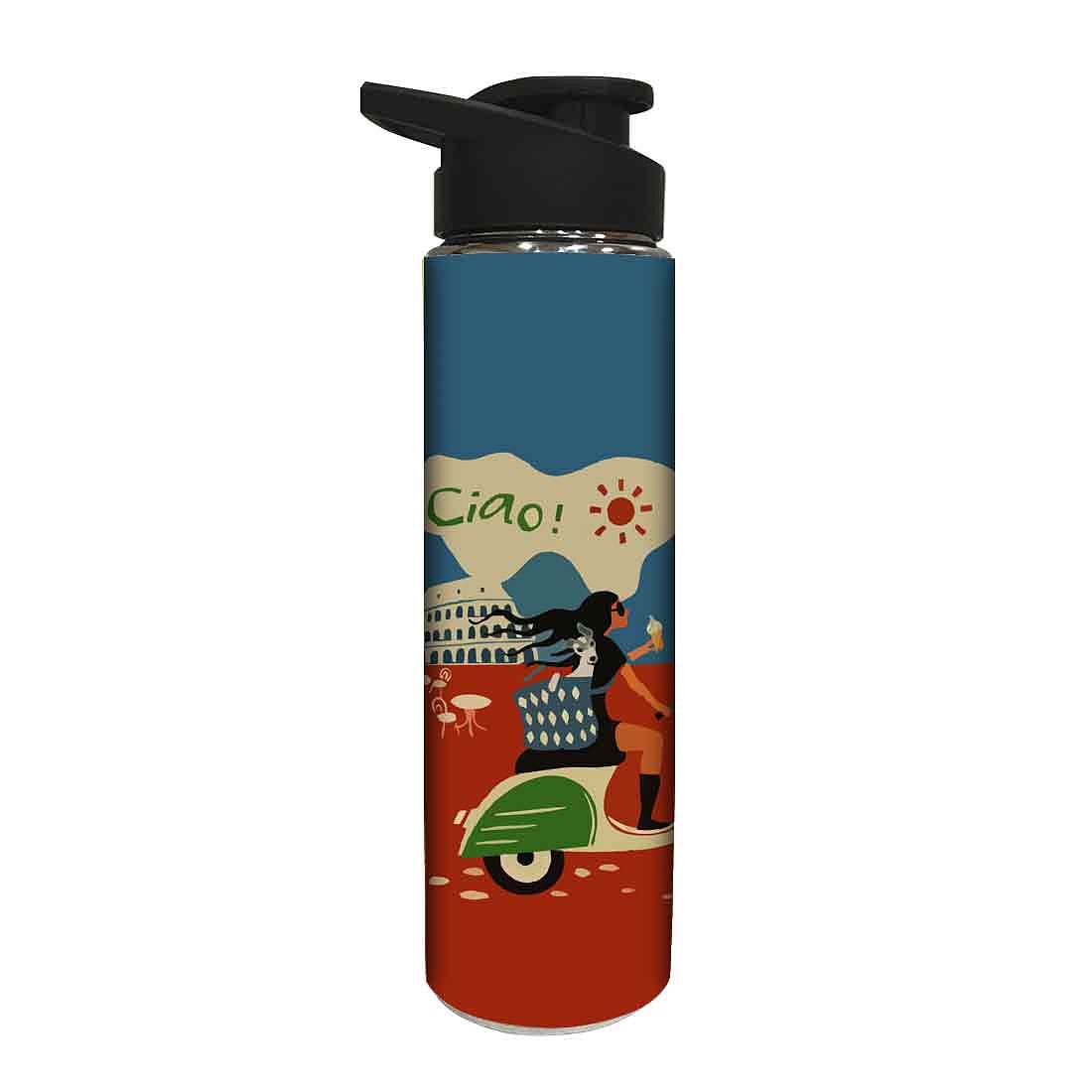 Water Bottle for Kids - Girl with Scooty - Image 2
