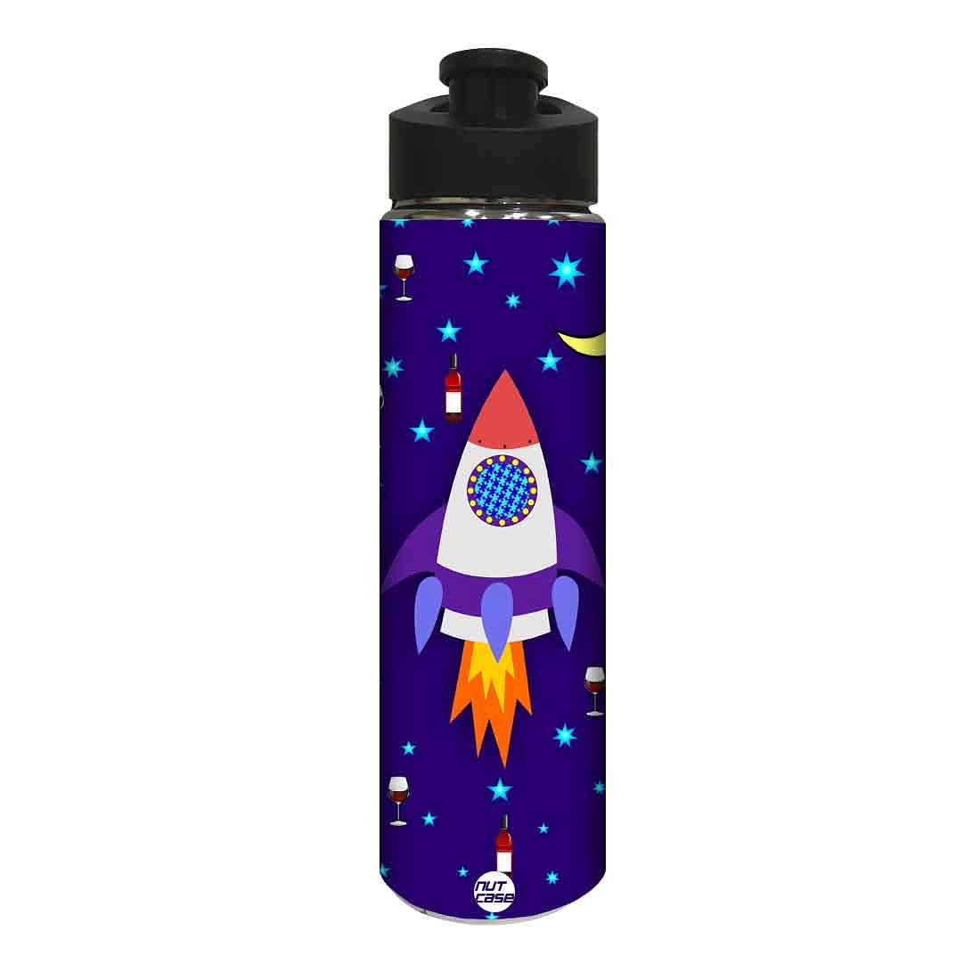 Water Bottle for Kids - Spacecraft and Stars