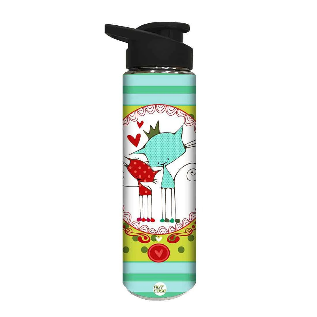 Designer Stainless Steel Water Bottle - Beautiful Cats - Image 2