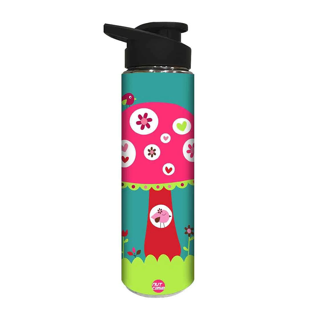 Stainless Steel Sipper Bottle - Pink Mushroom - Image 2
