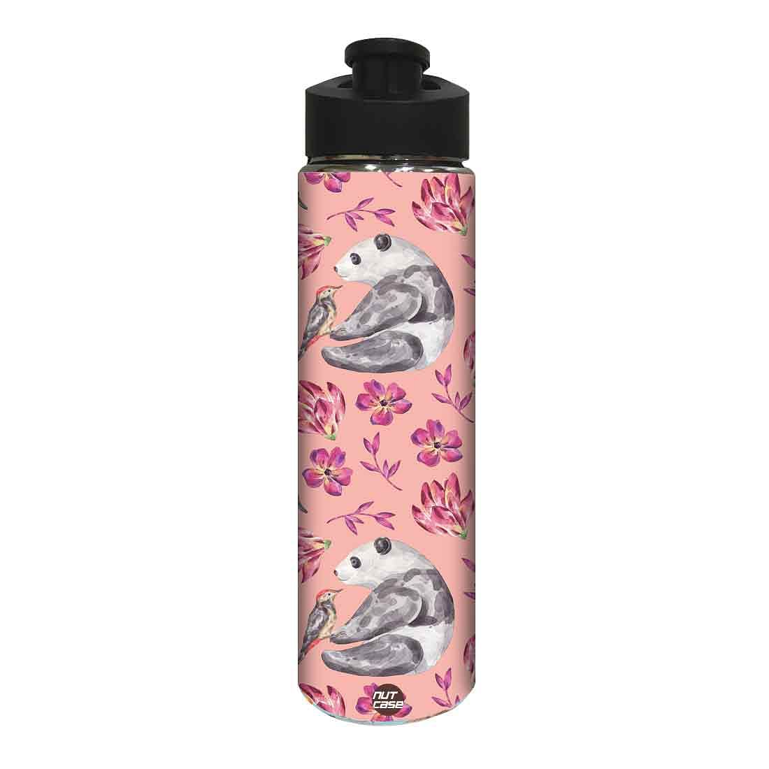 Stainless Steel Sipper Bottle - Panda and Bird
