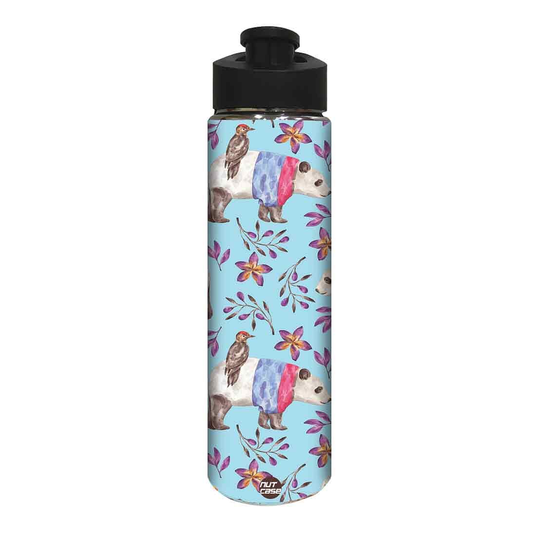 Designer Sipper Bottle for Kids - Bird and Flower