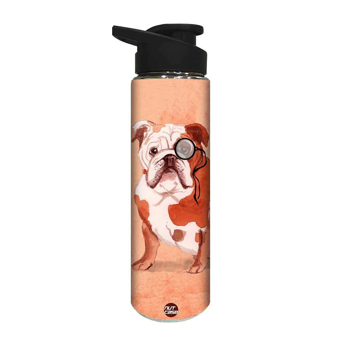 Designer Stainless Steel Sipper Bottle - Bulldog - Image 2
