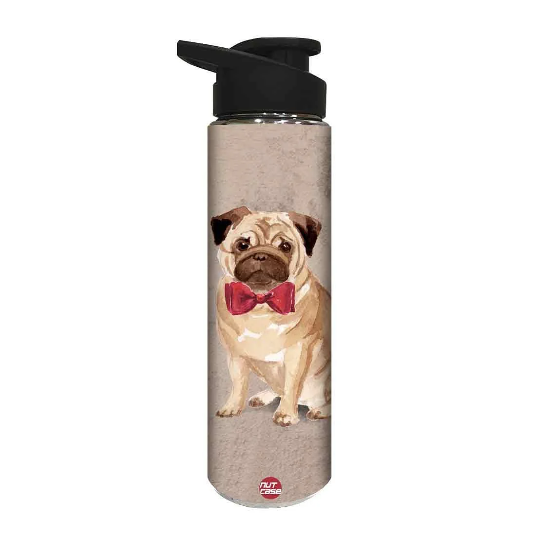 Stainless Steel Water Bottle - Cute Bulldog - Image 2