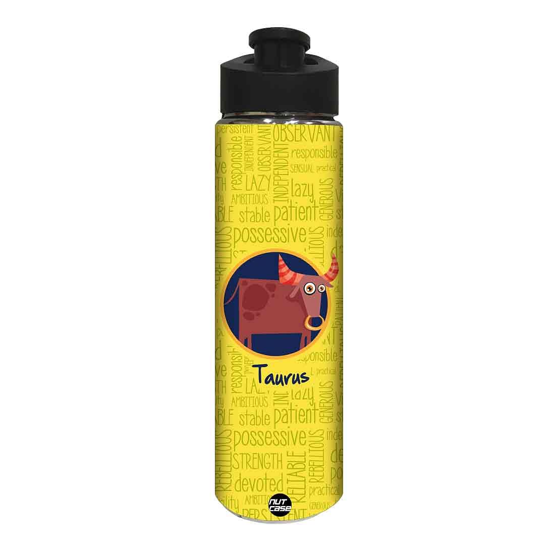 Designer Sipper Bottle for Kids - Taurus Zodiac Signs