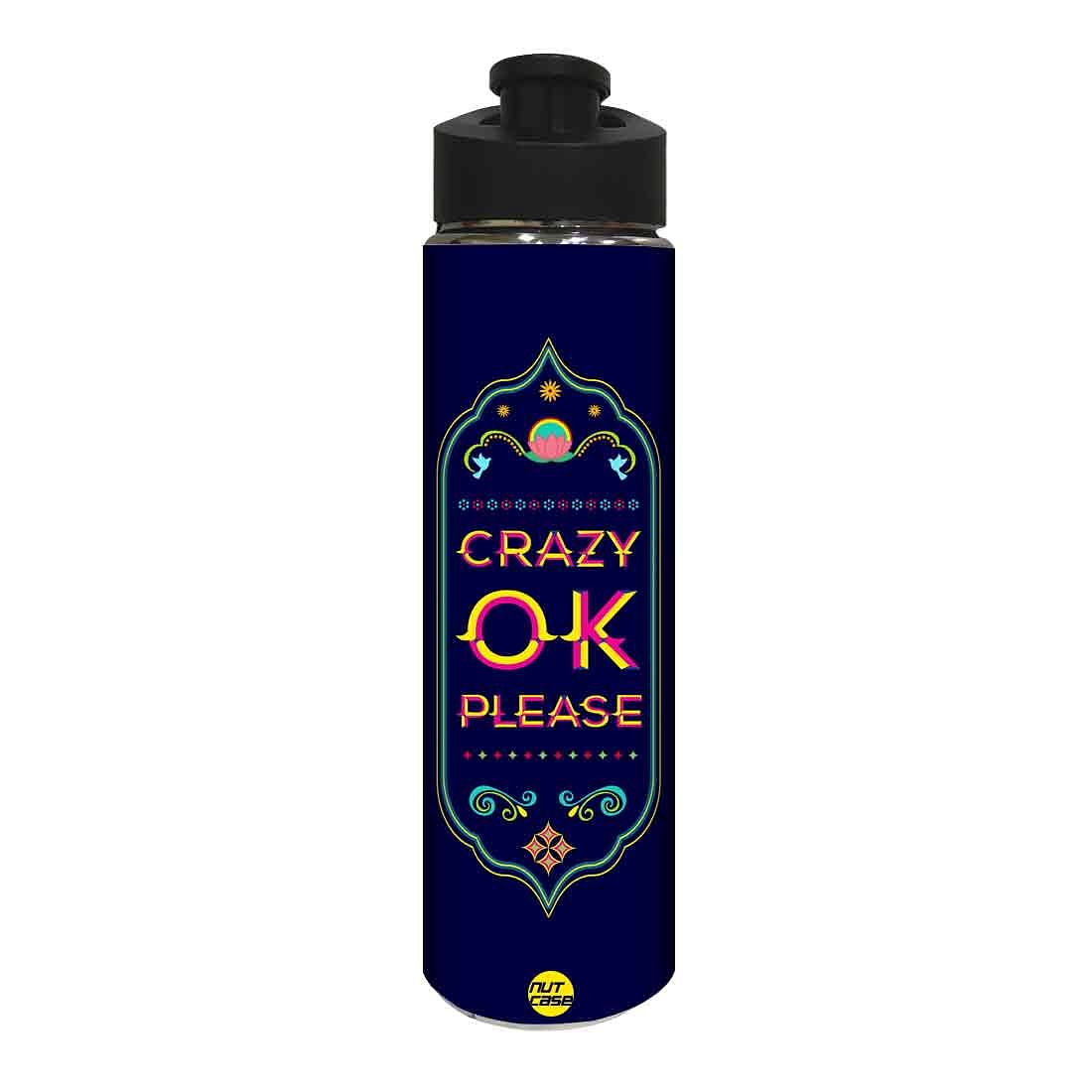 Stainless Steel Water Bottle - Crazy Ok Please