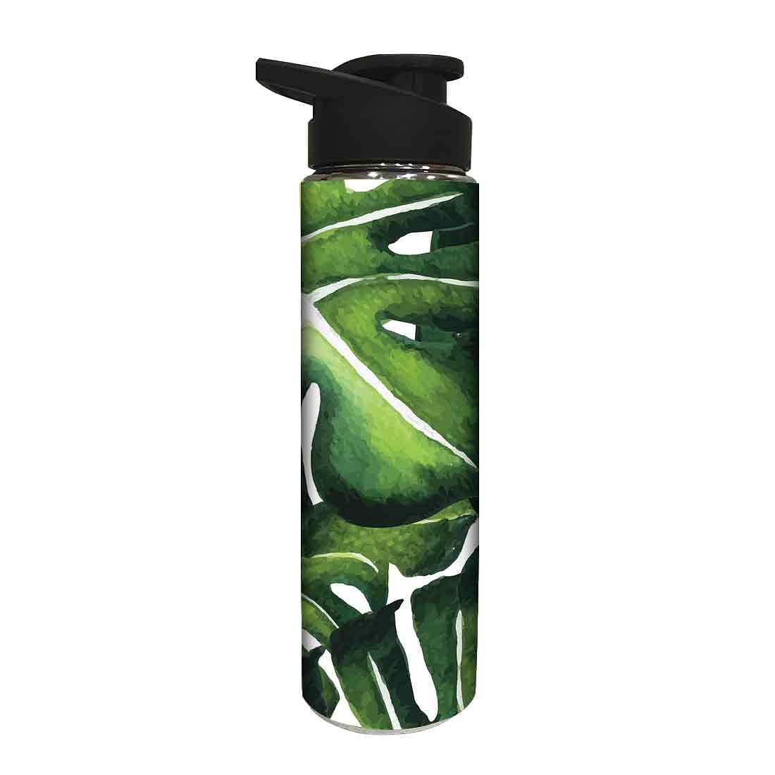Designer Sipper Running Water Bottles for Kids - Monstera - Image 2