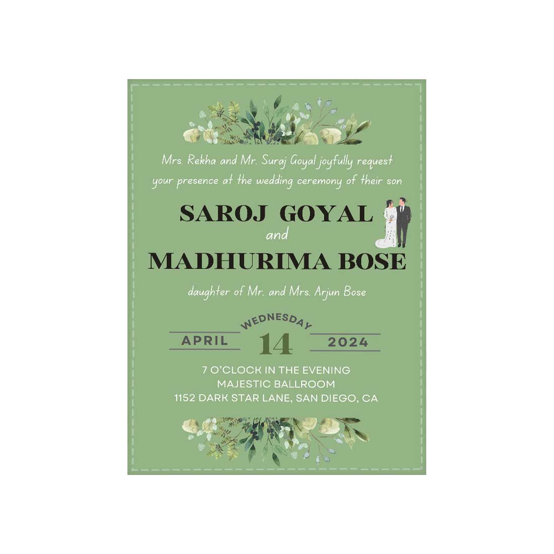 Wedding Card Design Invitation - Customized Shadi Card Design-6x9 Inches (Acrylic or Satin on Paper Board)(25 pcs) - Image 4