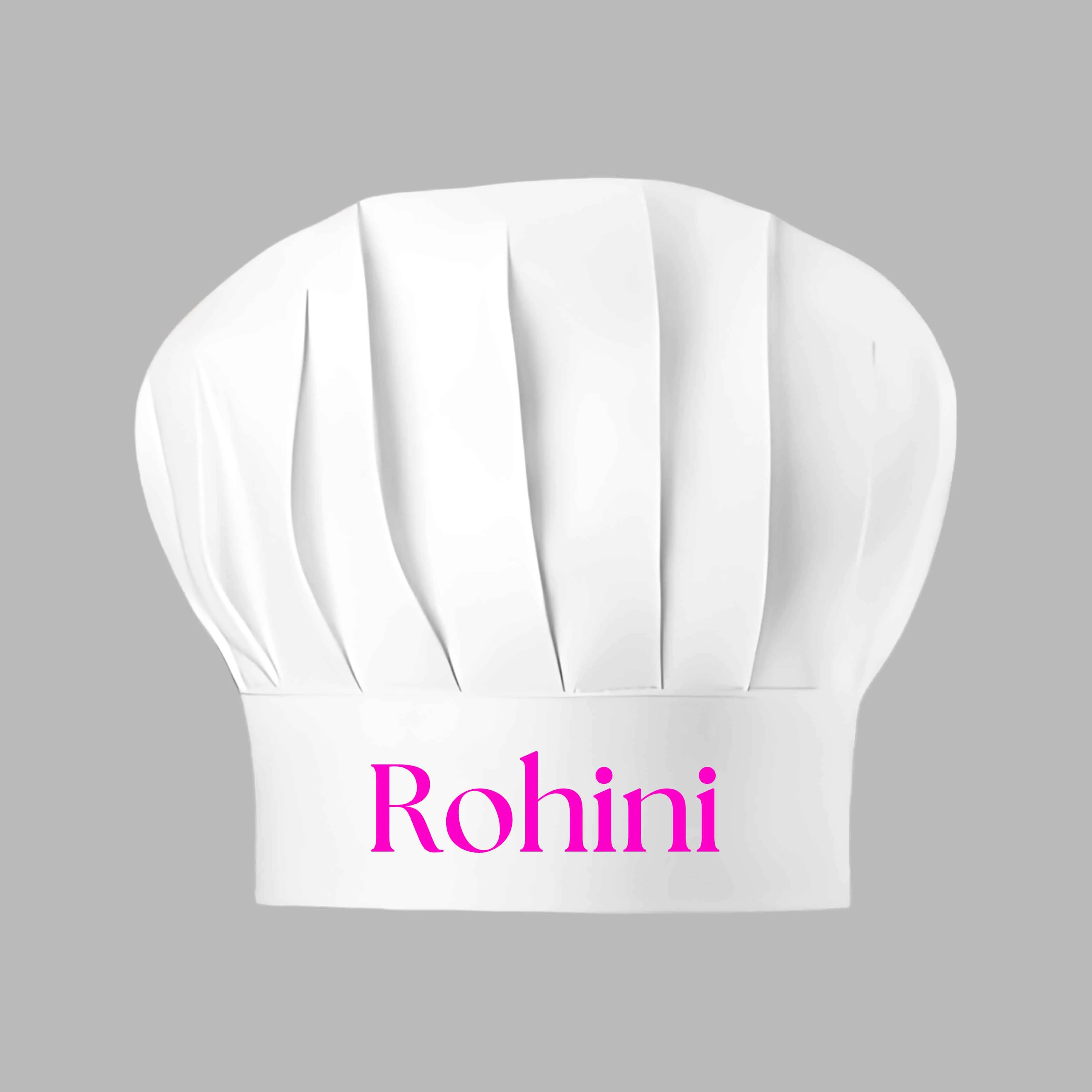 White Chef Hat - Personalize with Your Name - Image 4