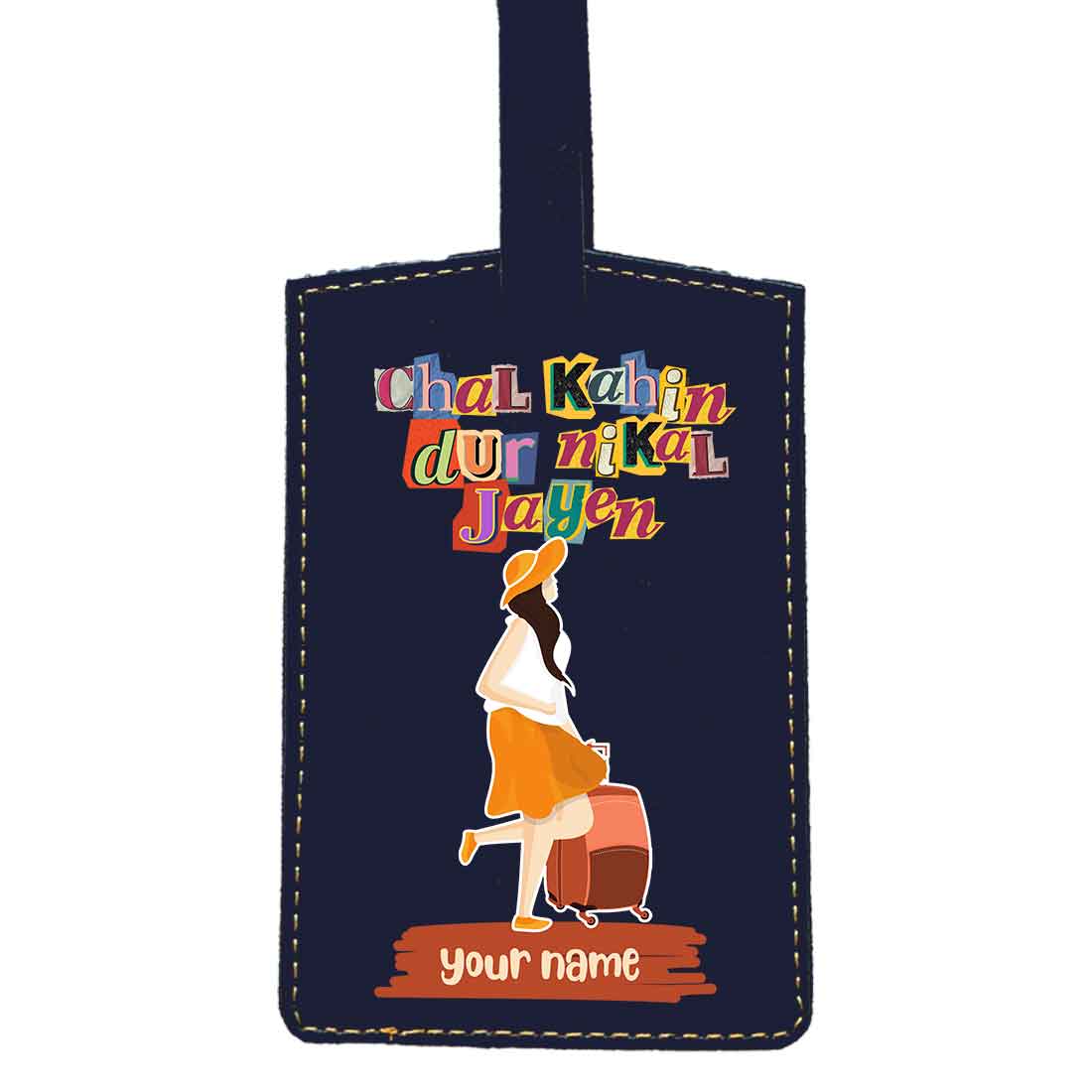 Womens Passport Cover Faux Leather Custom Holders for Passports-Chal Kahin Door - Image 36