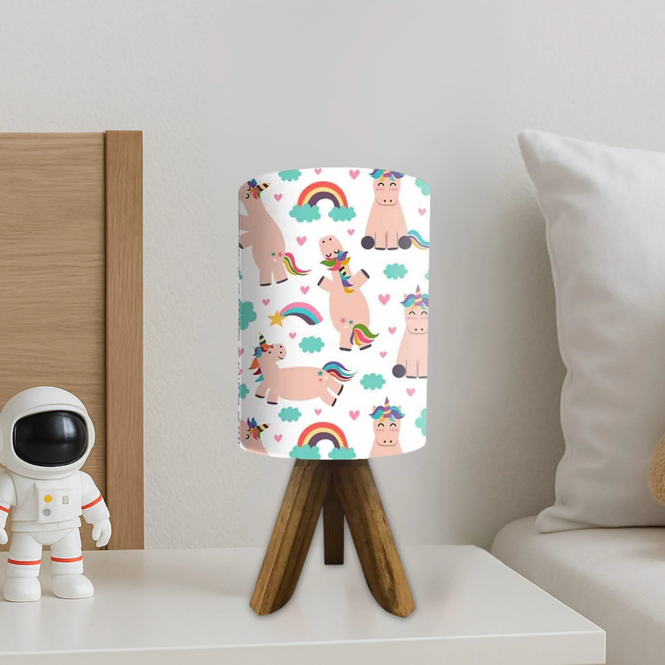 Wooden Table Lamp For Kids with 3w LED Bulb included - Image 2