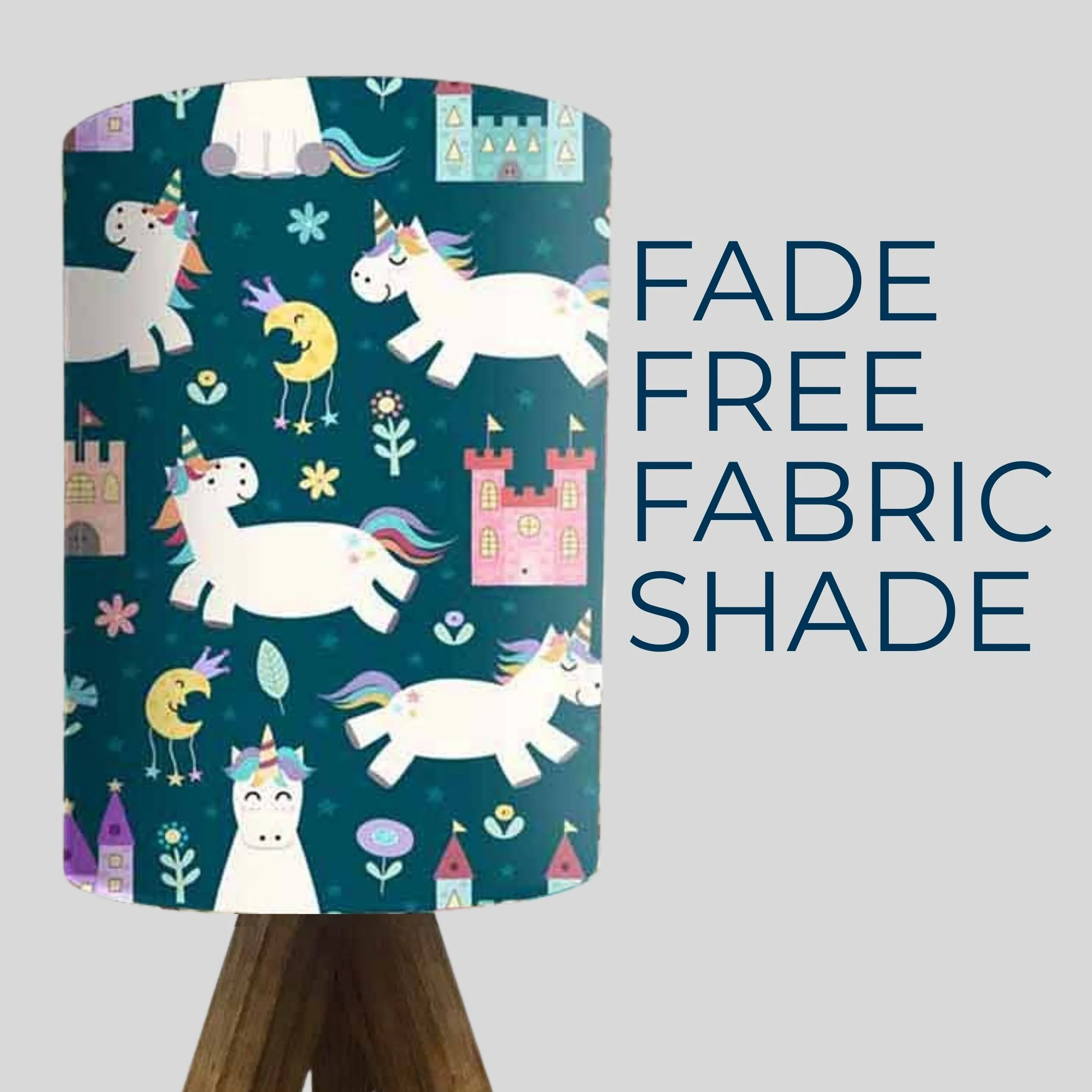 Wood Base Table Lamps For Kids-Cute Unicorn (3W LED Bulb Included) - Image 3