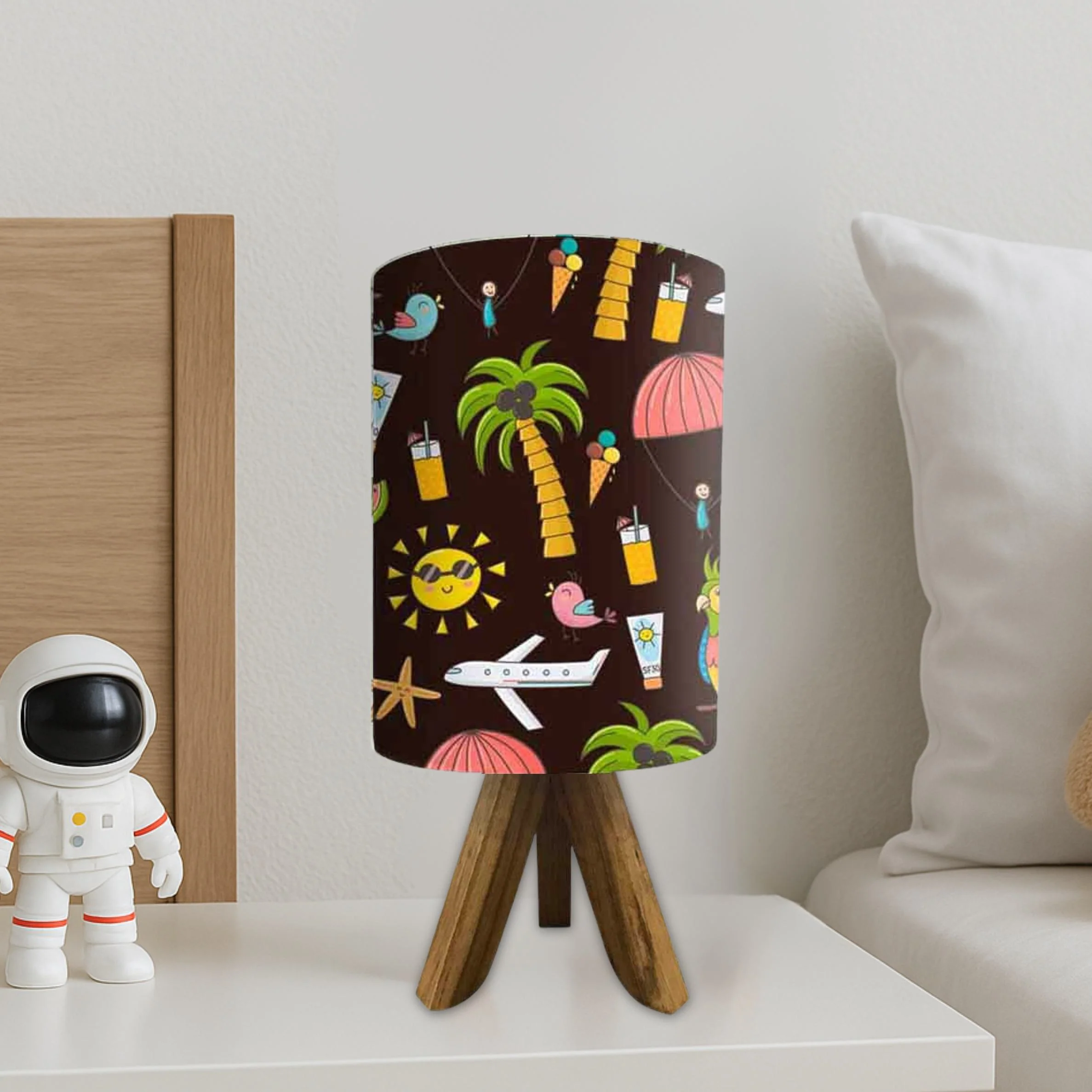 Wooden Bed Lamps For Kids-Beach Collection (3W LED Bulb Included) - Image 2