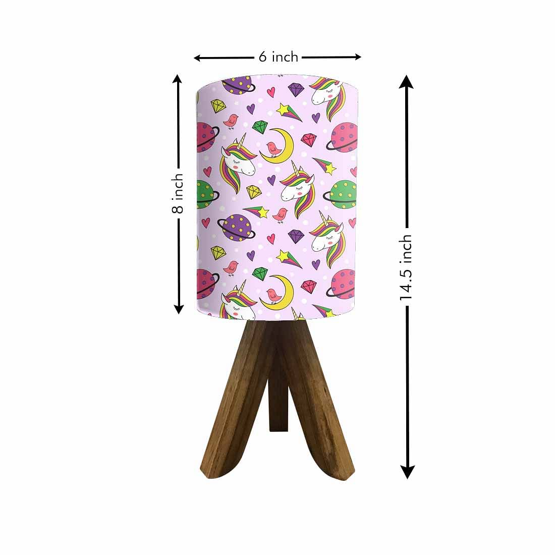 Wooden Bedside Table Lamps For Bedroom-Unicorn (3W LED Bulb Included) - Image 5