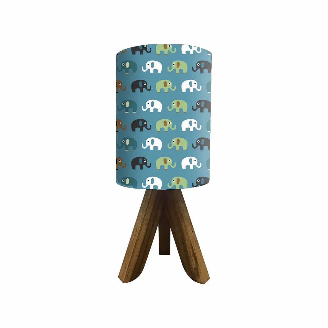 Wooden Lamp Table For Bedroom-Elephants (3W LED Bulb Included) - Image 4