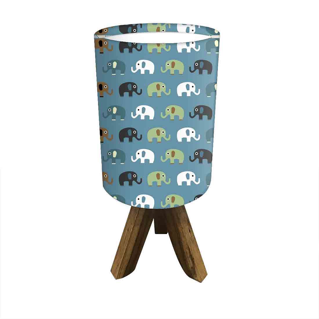 Wooden Lamp Table For Bedroom-Elephants (3W LED Bulb Included) - Image 5