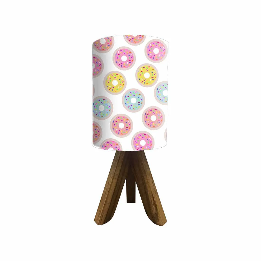 Wooden Side Lamps For Bedroom-Colorful Donuts (3W LED Bulb Included) - Image 4