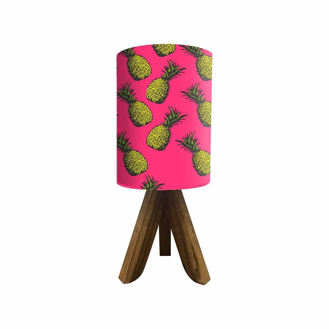 Wooden Table Lights For Bedroom-Yellow Pineapples (3W LED Bulb Included) - Image 4