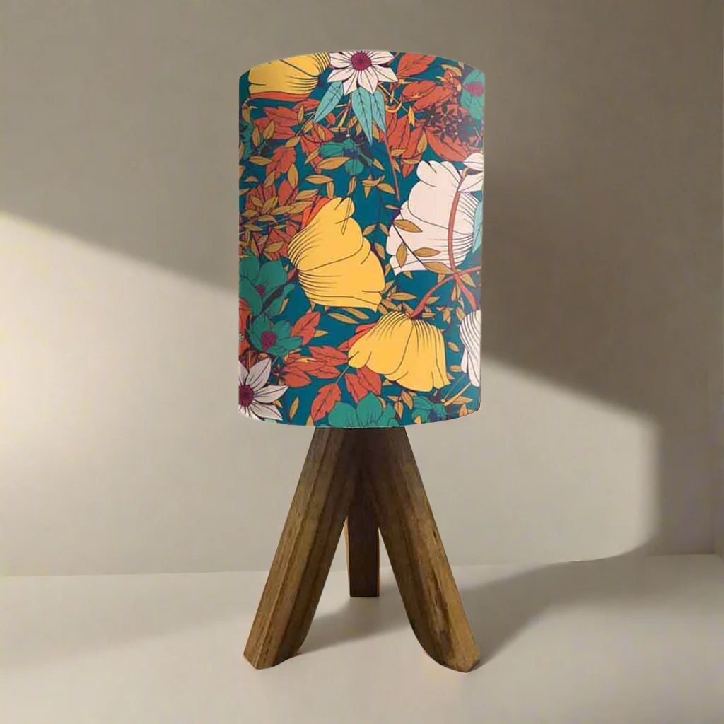 Mini Table Lamp Wooden Tripod Light for Bedroom with 3w LED bulb (3W LED Bulb Included) - Image 4