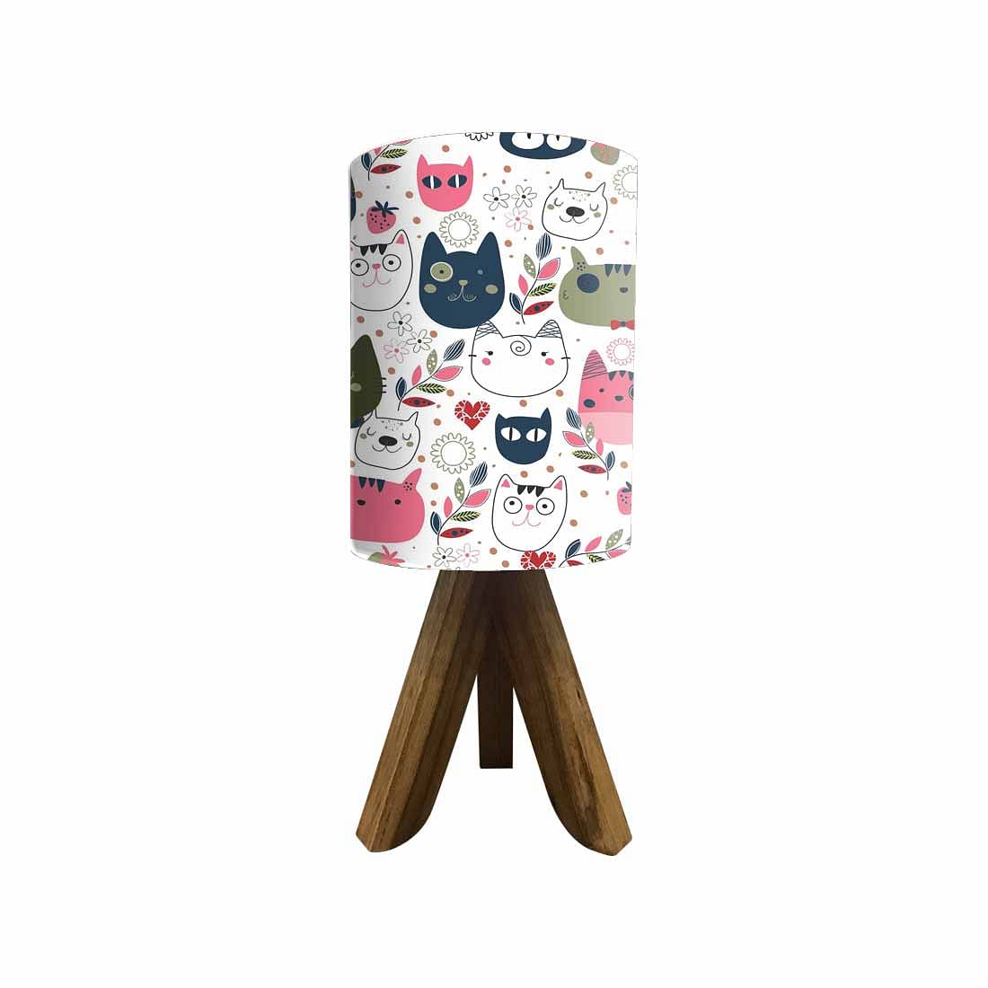 Wooden Stick Lamp For Bedroom-Cute Cats (3W LED Bulb Included) - Image 4