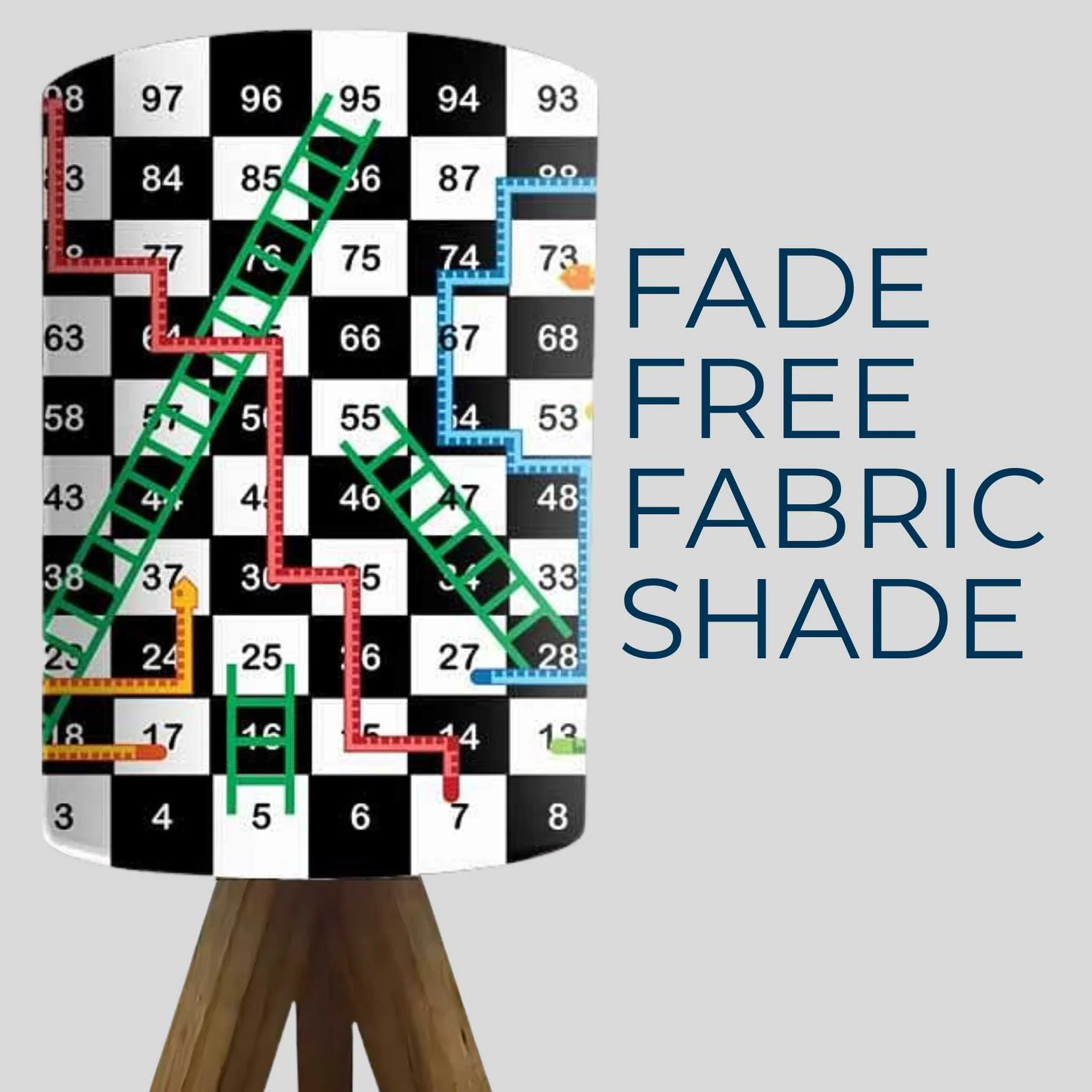 Natural Wood Table Lamp For Bedroom - Snake & Ladder (3W LED Bulb Included) - Image 3