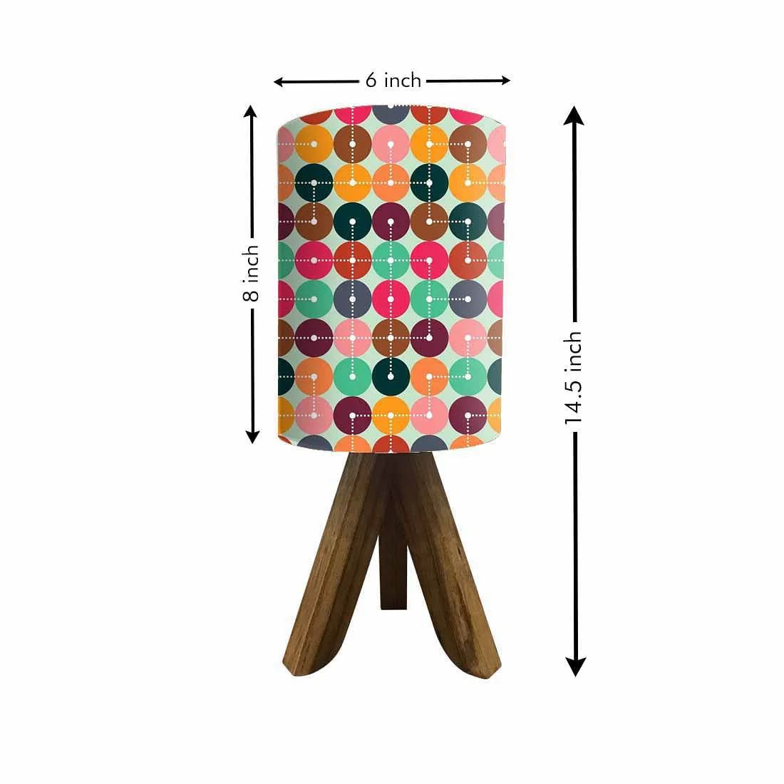 Wood Dining Room Light For Bedroom - Multicolor Circle (3W LED Bulb Included) - Image 5