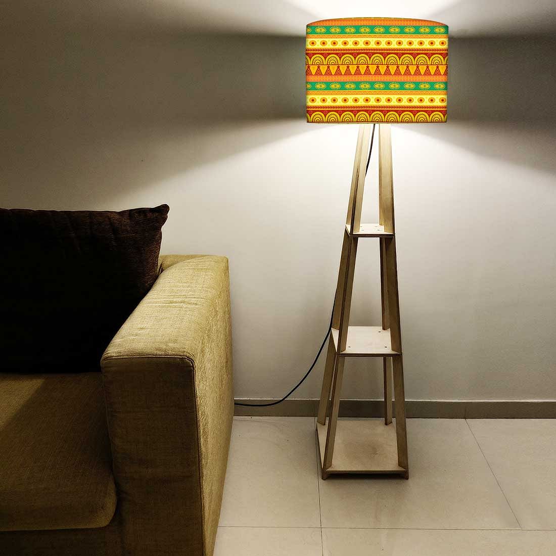 Wooden Floor Lamp - Aztec Yellow - Image 5