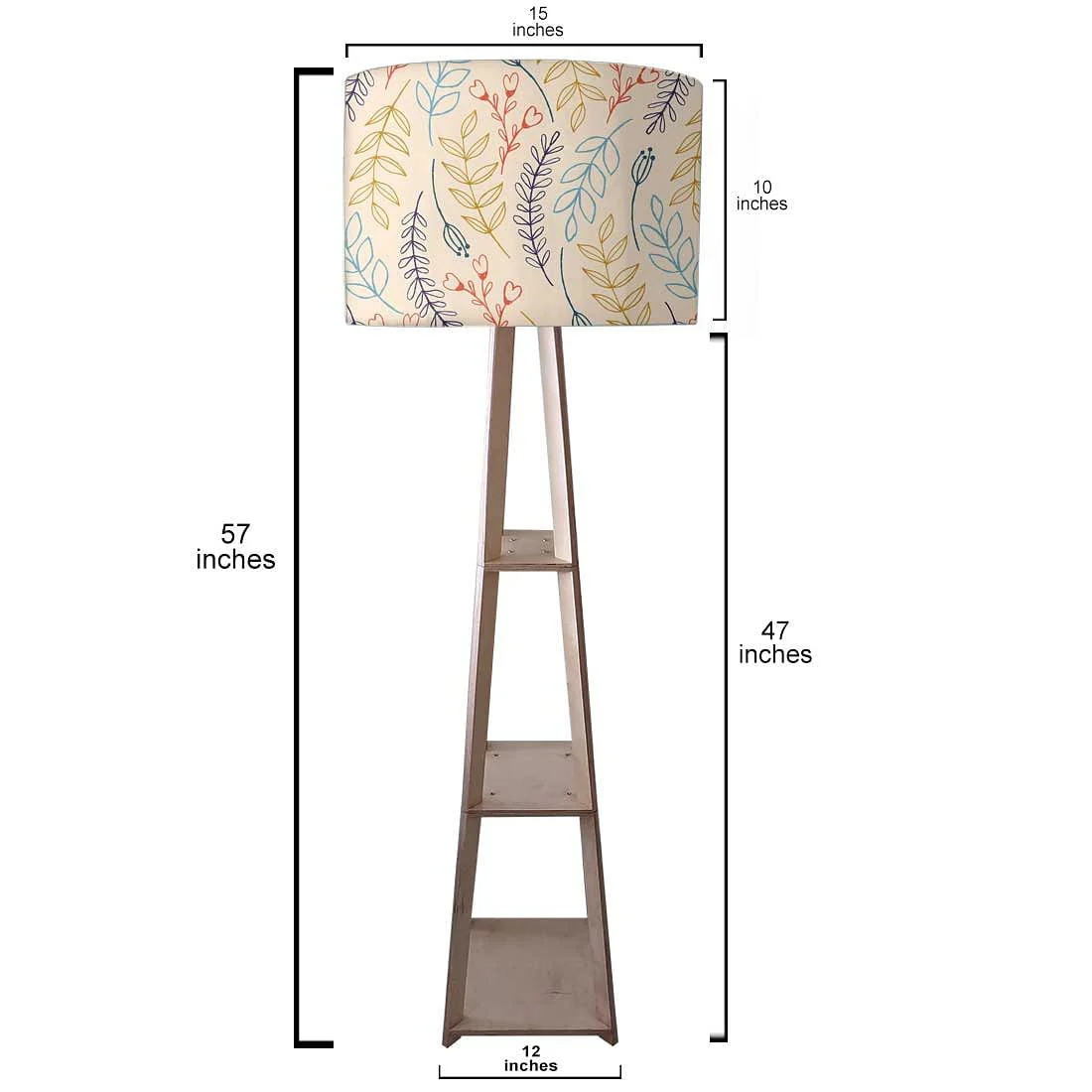Standing Wooden Tripod Light - Twigs - Image 3