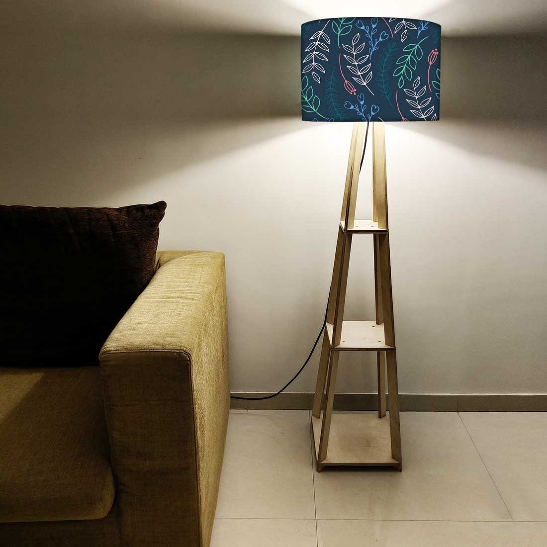Wooden Tripod Floor Lamp - Colorful Branches - Image 5