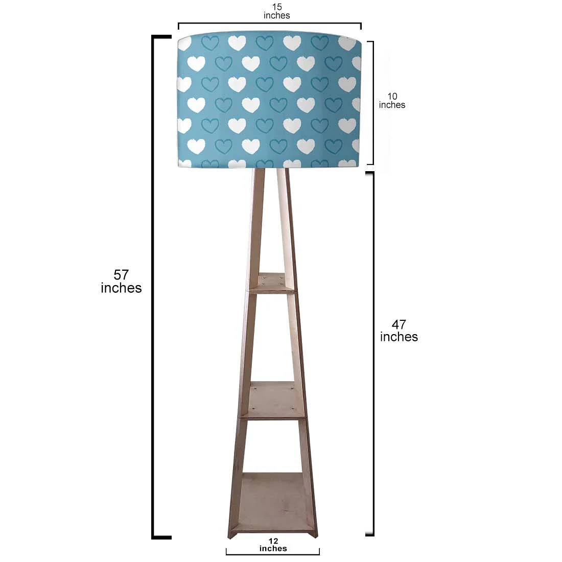 Standing Lamps For Living Room - Blue Hearts - Image 3