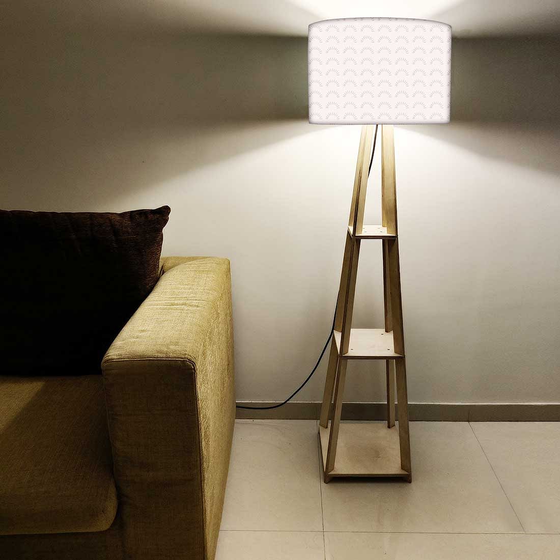 Small Wooden Floor Lamp - Pattern - Image 5