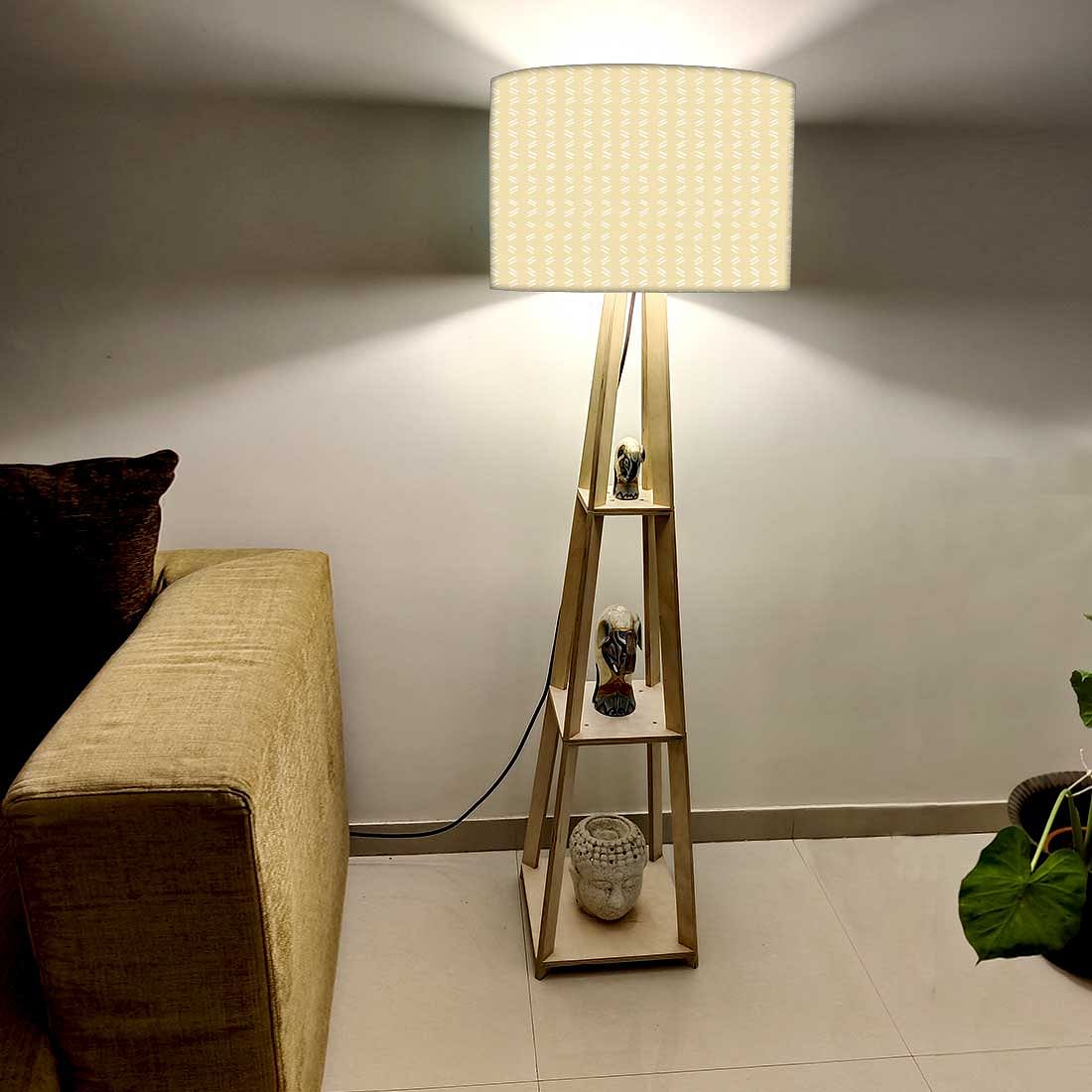 Standing Light Lamps for Bedside Lights- Yellow Shade - Image 2