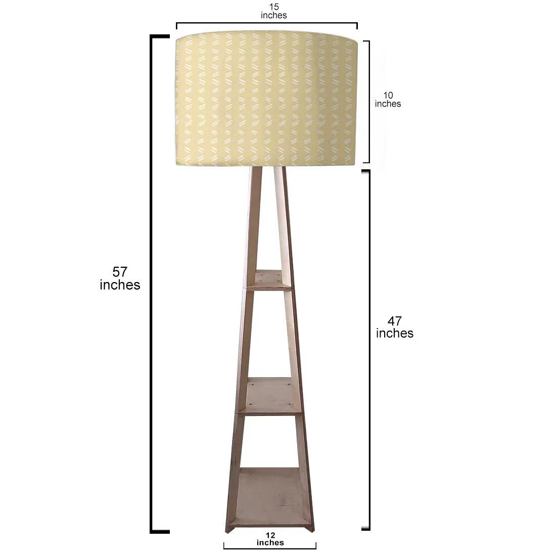 Standing Light Lamps for Bedside Lights- Yellow Shade - Image 4