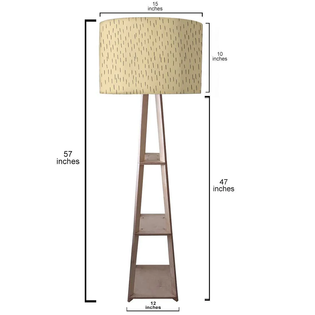 Wooden Shelf Lamps for Bedside Lights - Rain Drops - Image 4