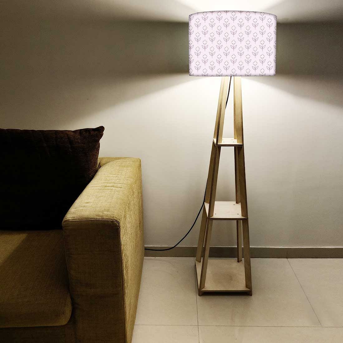 Modern Floor Lamps - Flower Buds Purple - Image 5