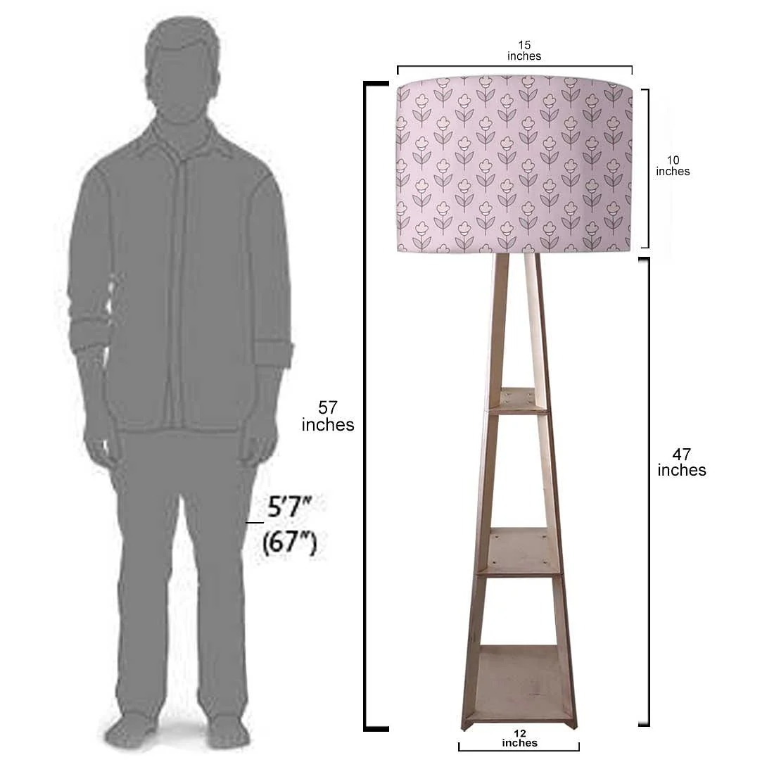 Modern Floor Lamps - Flower Buds Purple - Image 7