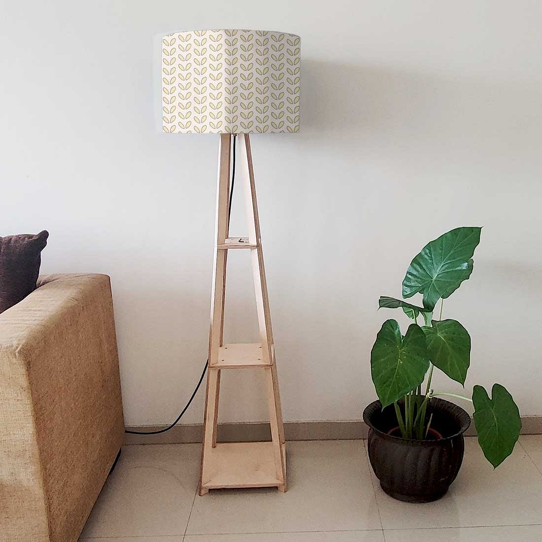 Floor Standing Lamps - Flower Buds Yellow Pattern - Image 6